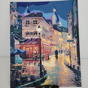 Quitedew Adult City Paint by‎ numbers Advanced Acrylic Painting Completed 16x20